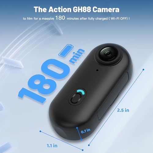 128GB FHD 1080P Mini Body Camera, Wearable Action Body Cam, Thumb Size Hands Free Recording Body Worn Camera, Premium Portable Camcorder Mount Anywhere for Pet Walking, Work, Travel (Black) - Image 3