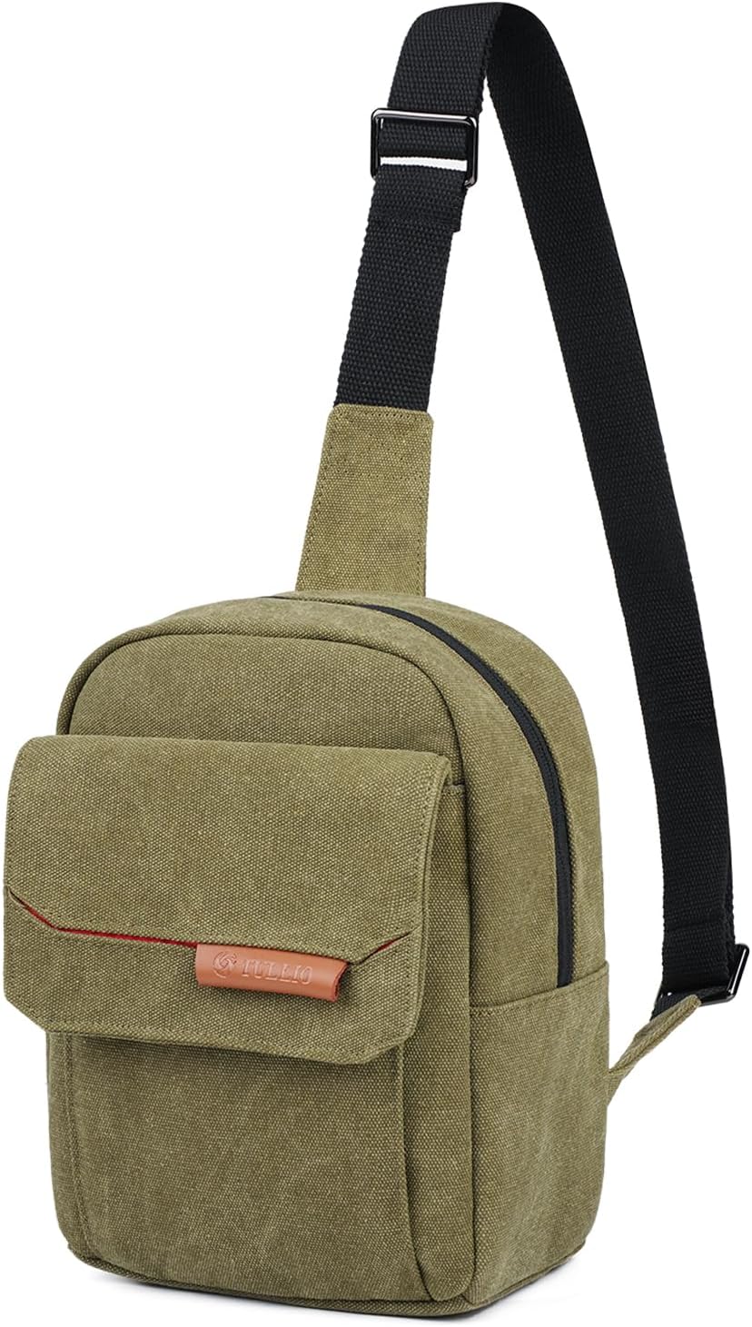 TULLIO Camera Bag Small, Crossbody Camera Bag Purse Waterproof Canvas Shoulder Photo Case Photography Sling Bag for Mirrorless or DSLR SLR - Image 9