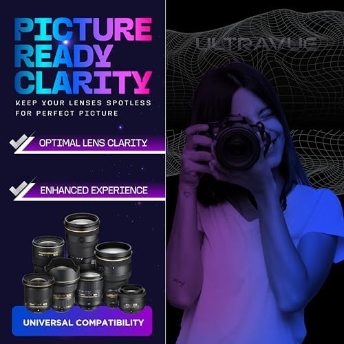ULTRAVUE’s Ultimate Camera Lens Cleaning Kit –Camera Lens Cleaner, Lens Pen, Fog Stopper, and Microfiber Cloths - Camera Cleaning Kit - Lens Blower for DSLR & Digital Camera Accessories Camera Kit - Image 3