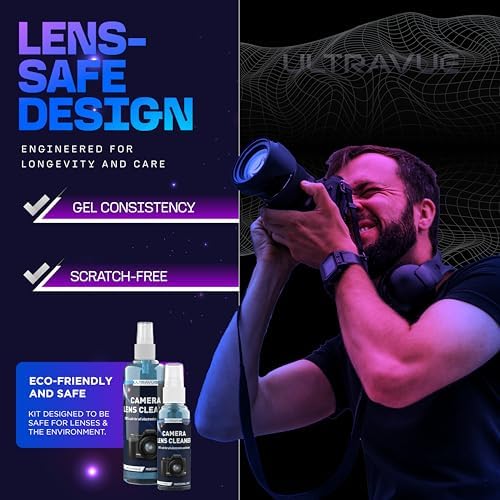 ULTRAVUE’s Ultimate Camera Lens Cleaning Kit –Camera Lens Cleaner, Lens Pen, Fog Stopper, and Microfiber Cloths - Camera Cleaning Kit - Lens Blower for DSLR & Digital Camera Accessories Camera Kit - Image 6